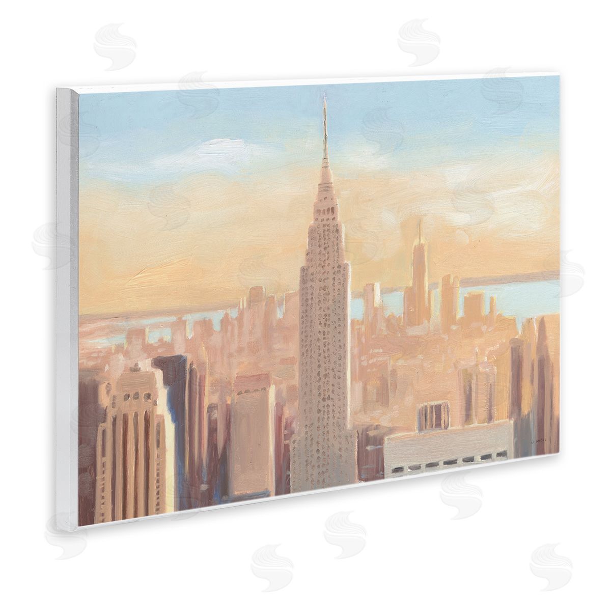 James Wiens Manhattan Cityscape at Dawn Urban Architecture Wall Plaque Art