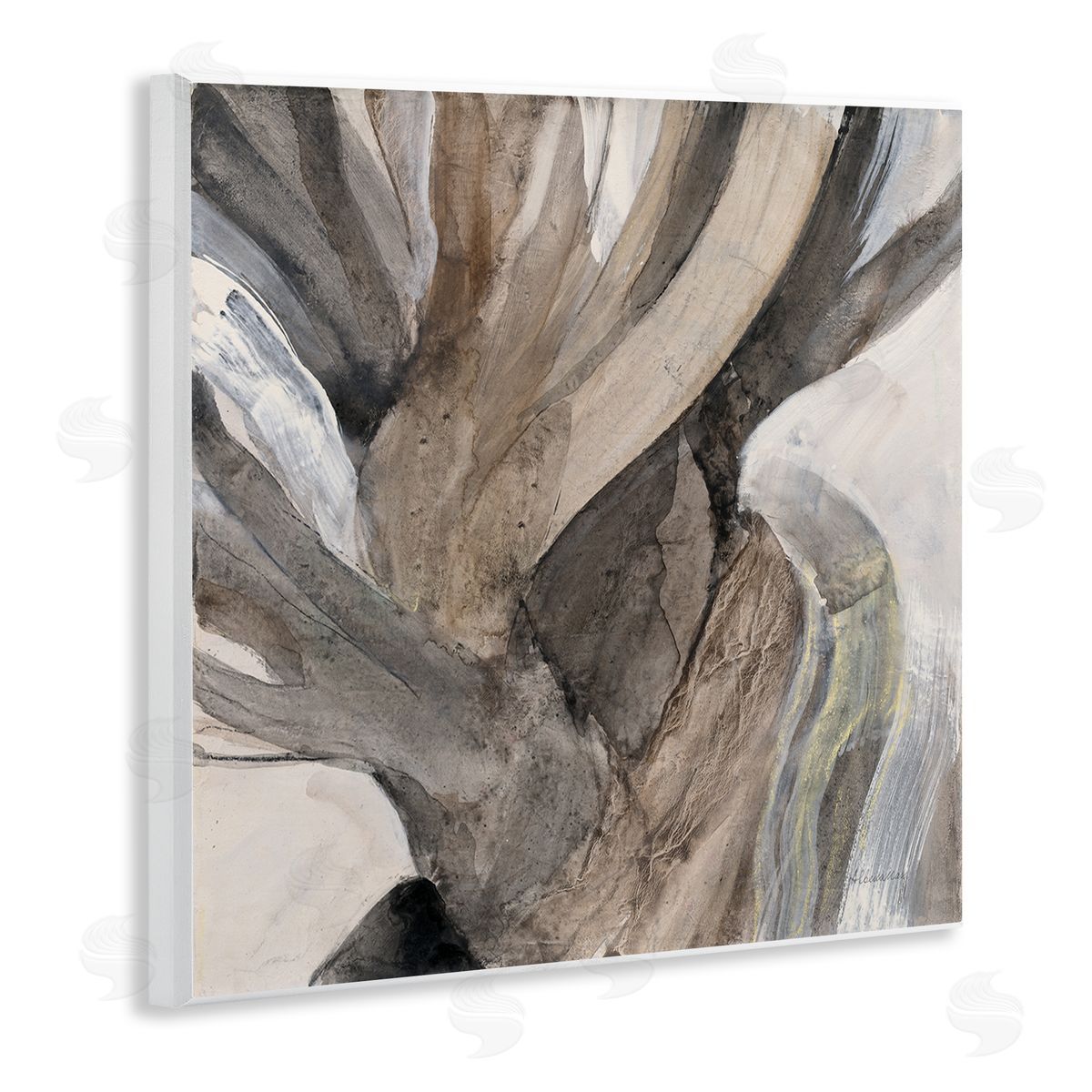 Twisted Driftwood Abstraction Wood Plaque Wall Art, Home Decor by Albena Hristova