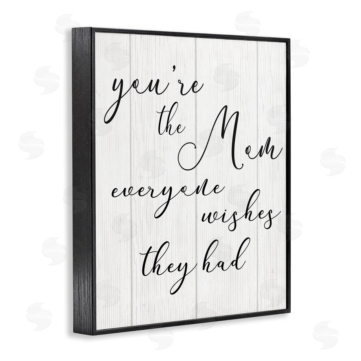 Stupell Studio You're the Mom Phrase Motivational Family Appreciation Black Framed Giclee Wall Art