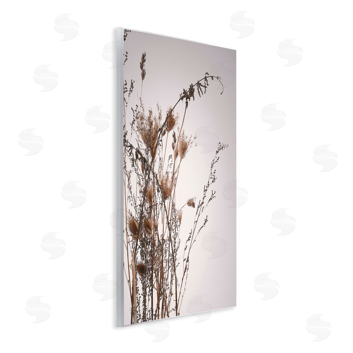 Design Fabrikken Autumn Thistles in the Sky Neutral Brown Beige Wall Plaque Art