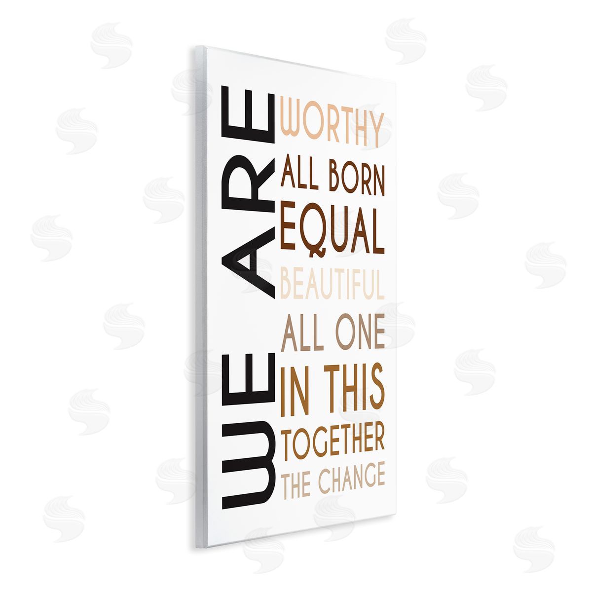 Tenisha Proctor We Are Worthy Inspirational Phrase Equality Statement Wall Plaque Art