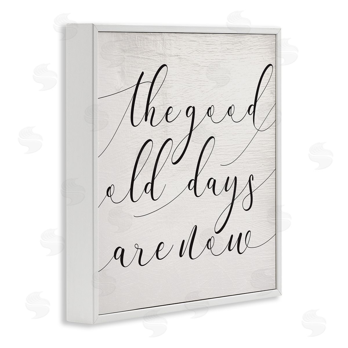 Stupell Studio Good Old Days Are Now Phrase Home Memories Design White Framed Giclee Wall Art