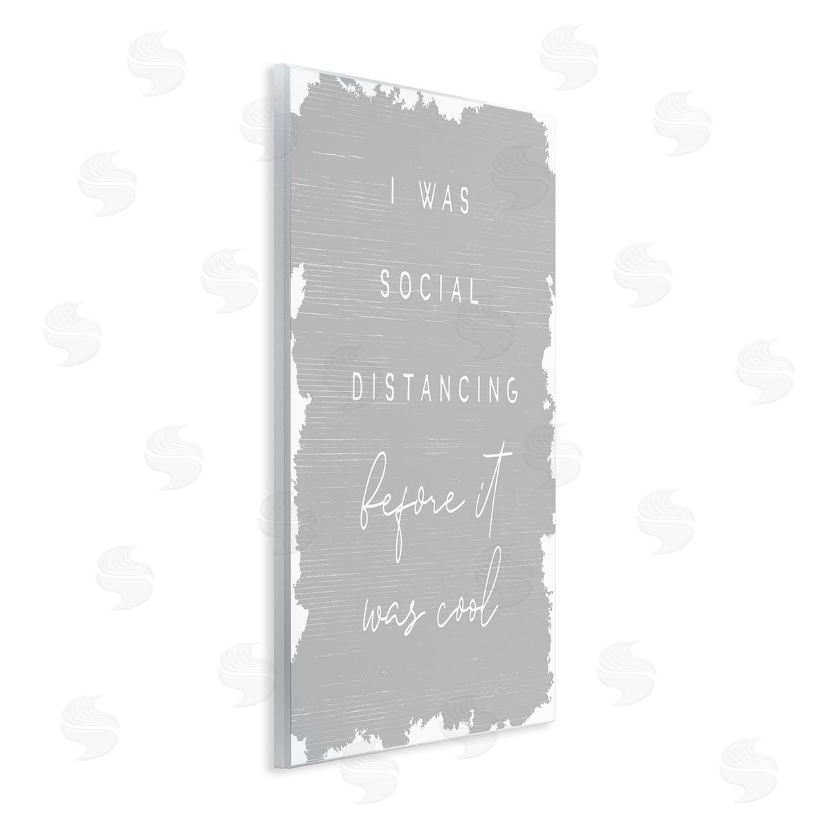 Stupell Studio Social Distancing Before It�s Cool Sassy Hipster Phrase Wall Plaque Art