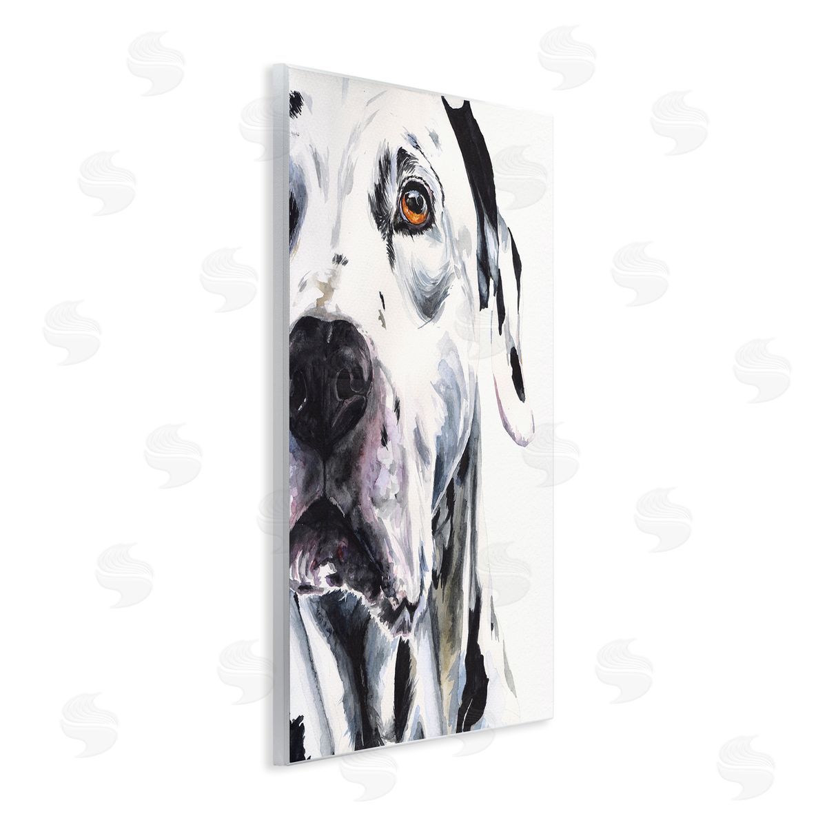 George Dyachenko Dalmatian Pet Dog Portrait Bold Spotted Dog Wall Plaque Art