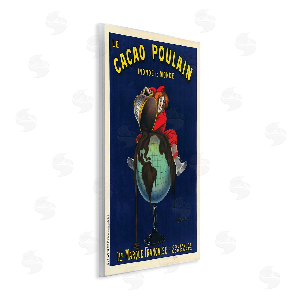 Leonetto Cappiello Vintage Cacao Chocolate Advertisement Parisian Dessert Wall Plaque Art