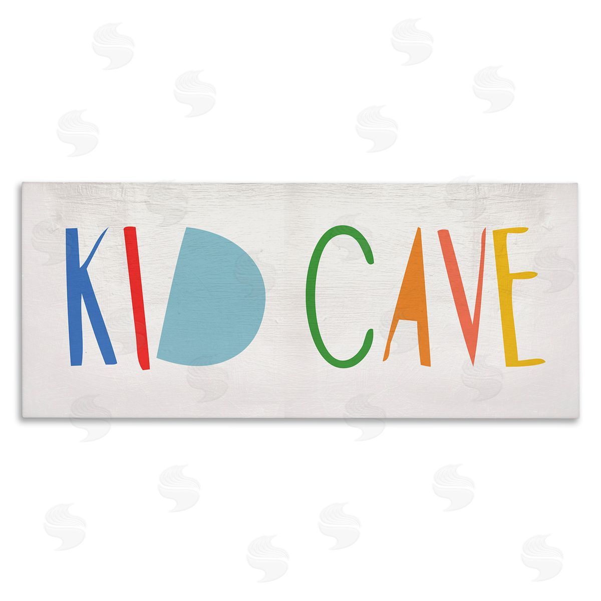 Stupell Studio Kid Cave Phrase Fun Vibrant Whimsical Typography Canvas Wall Art