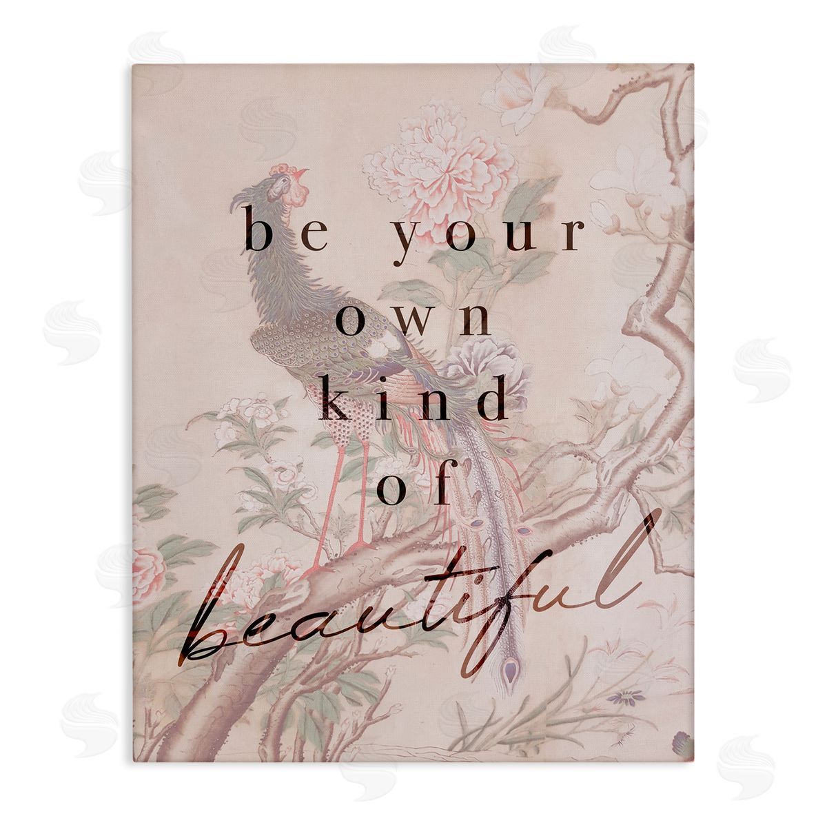 Stupell Studio Be Your Own Beautiful Phrase Vintage Wild Turkey Canvas Wall Art