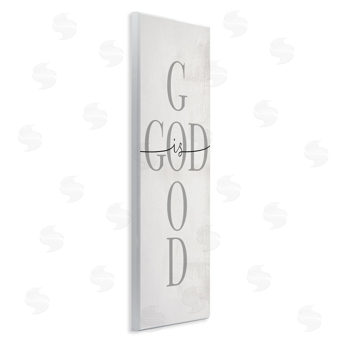 Stupell Studio God Is Good Phrase Faith Based Cross Typography Wall Plaque Art