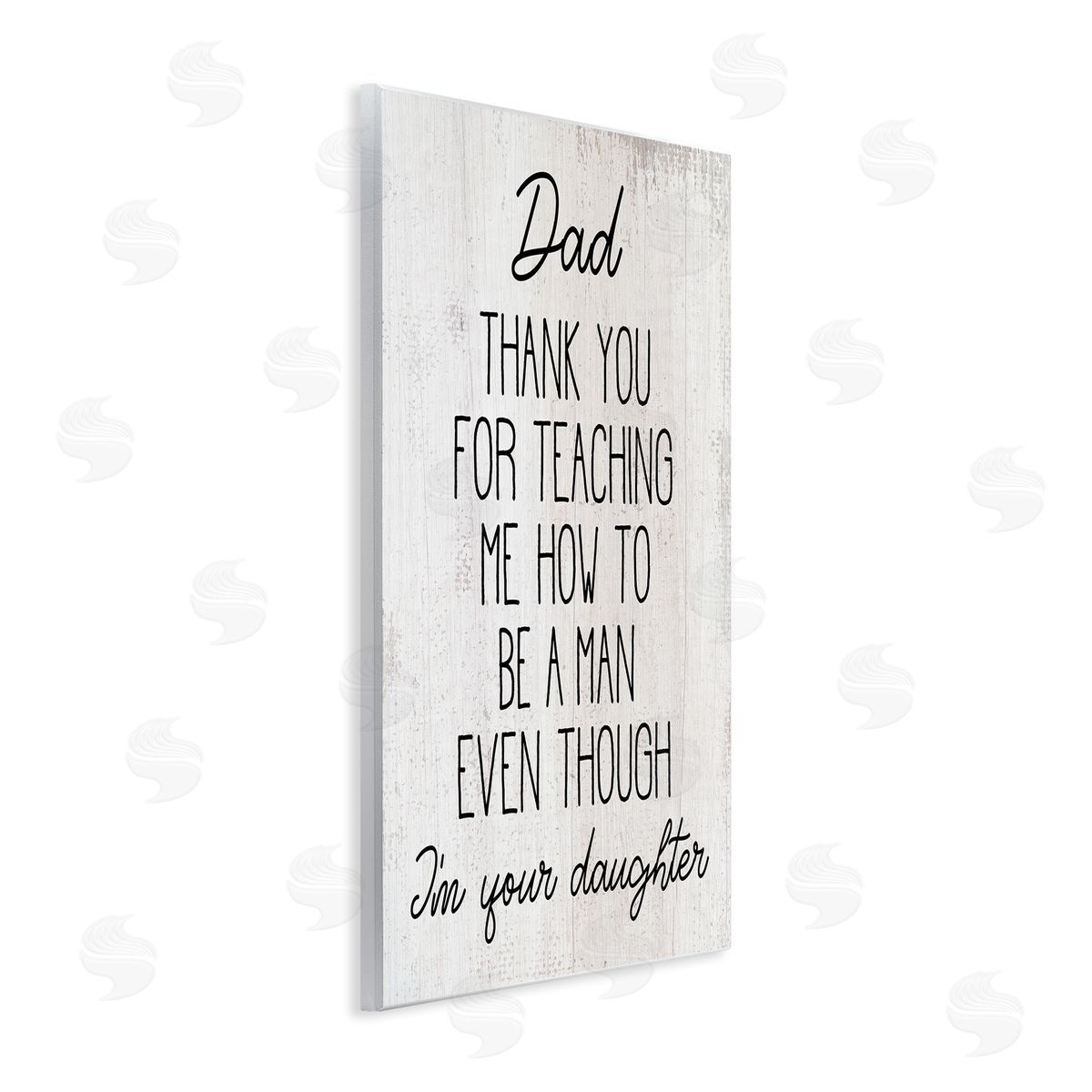Stupell Studio Dad Thank You Phrase Family Daughter Humor Wall Plaque Art