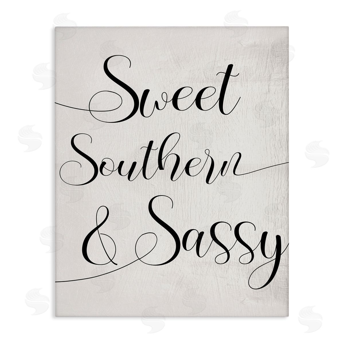 Stupell Studio Sweet Southern & Sassy Lively Cursive Typography Canvas Wall Art