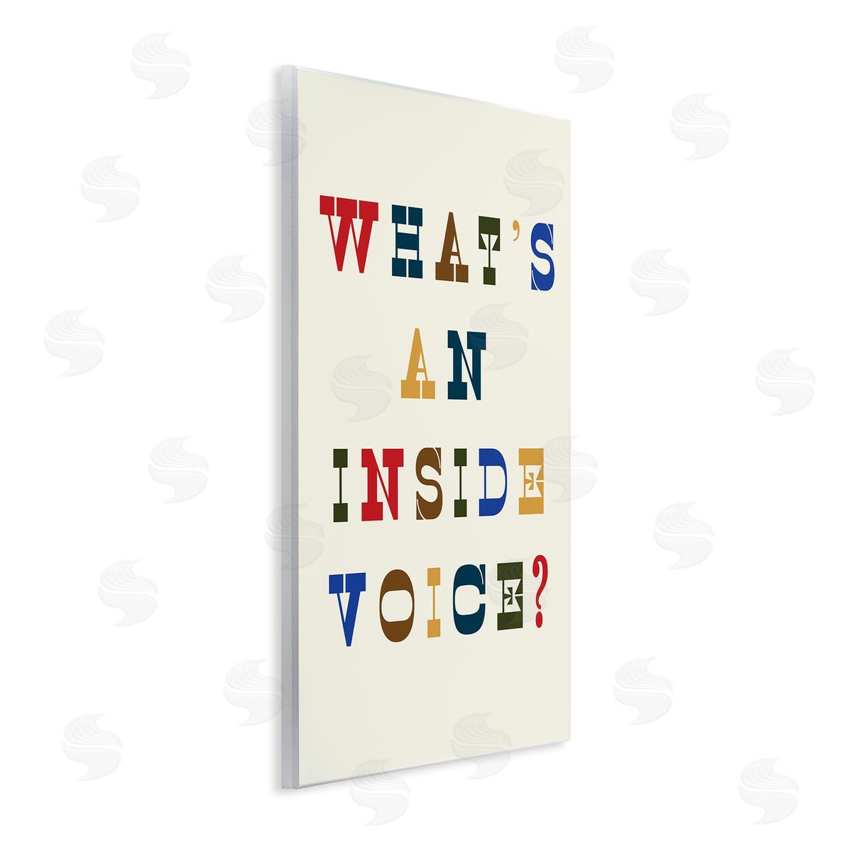Stupell Studio What's An Inside Voice Phrase Western Typography Wall Plaque Art