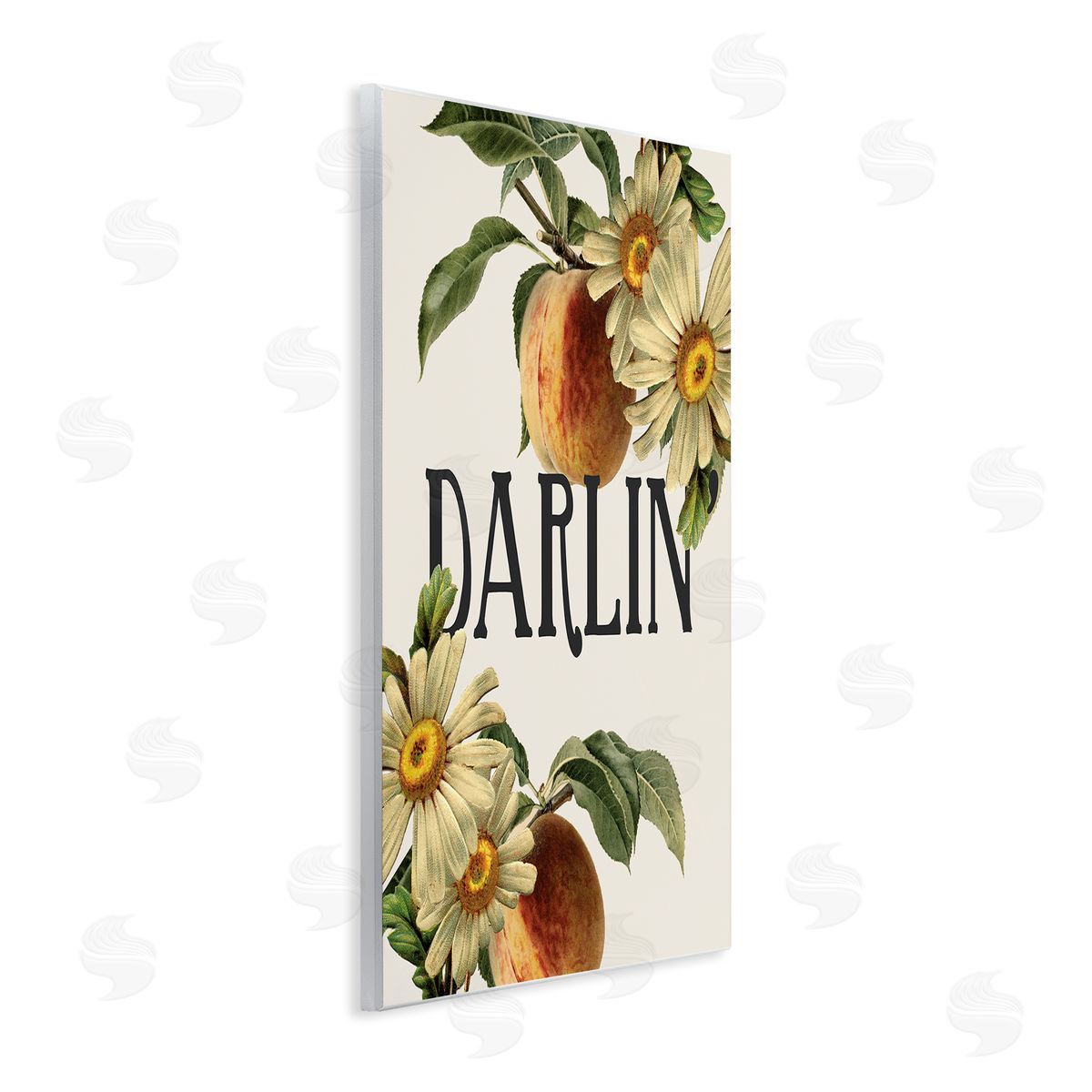 Stupell Studio Darlin' Southern Phrase Vintage Peach Tree Wall Plaque Art