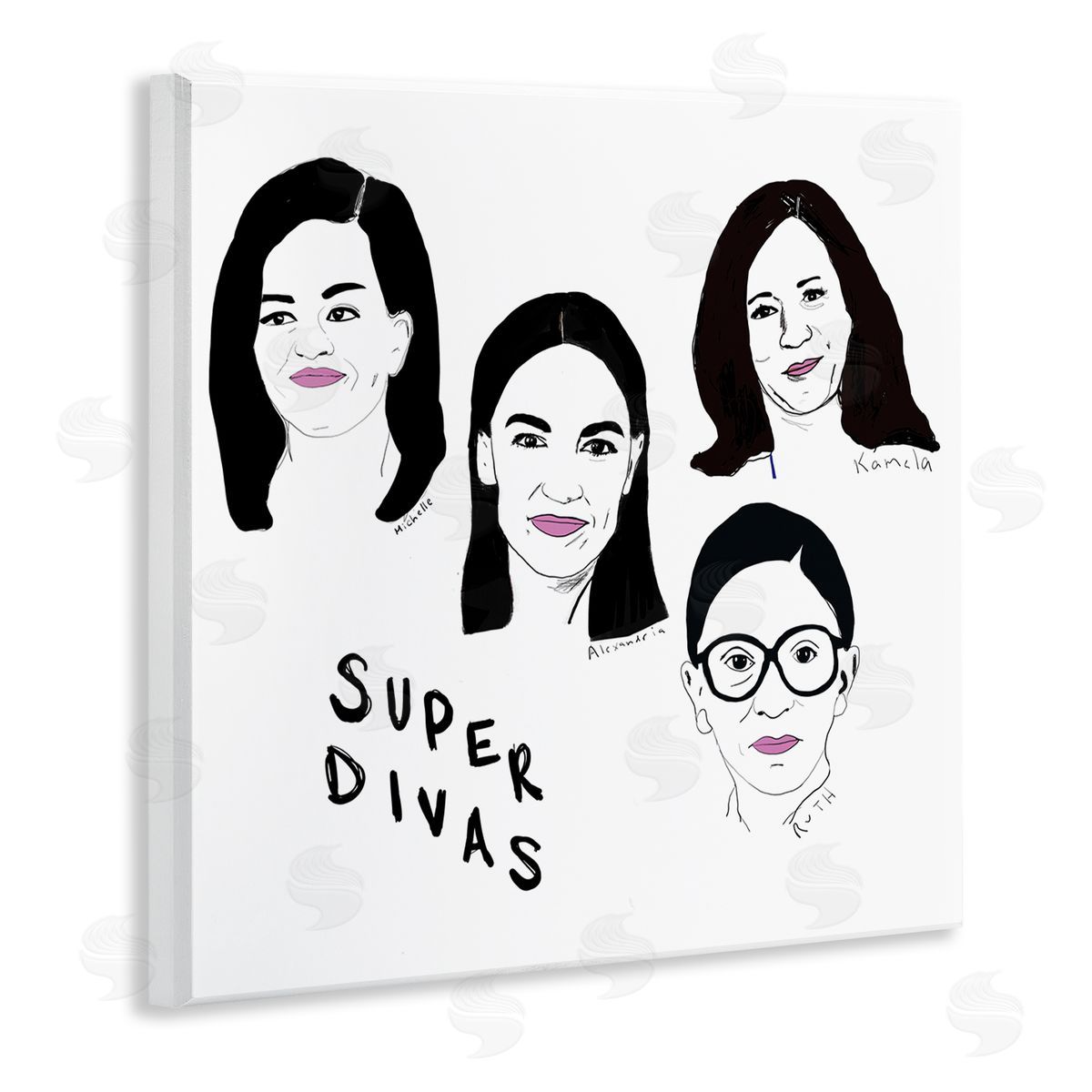 Nancy Ferrara Super Divas Phrase Prominent Female Political Figures Wall Plaque Art