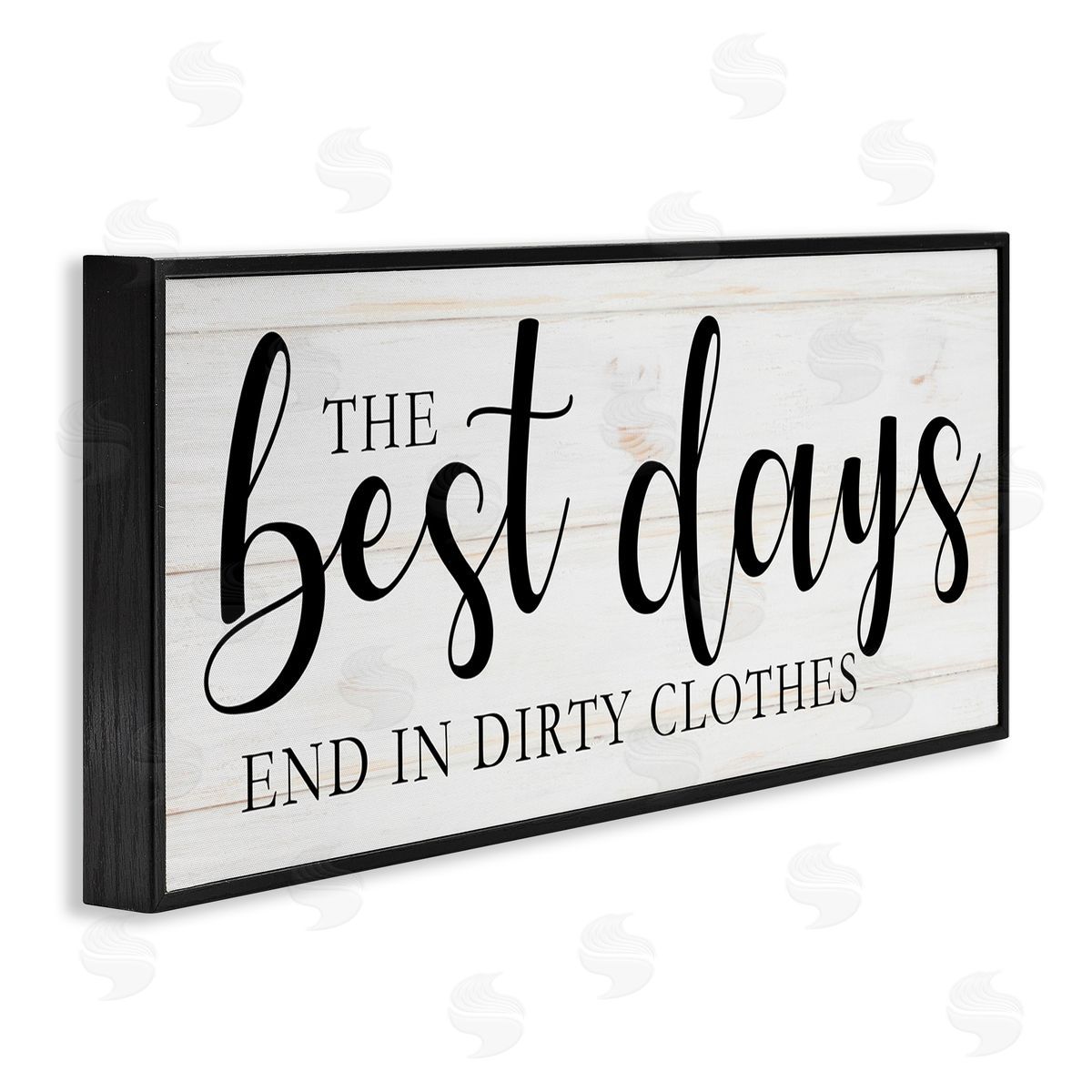 Victoria Brown Best Days end in Dirtiest Clothes Laundry Sign Black Framed Giclee Wall Art