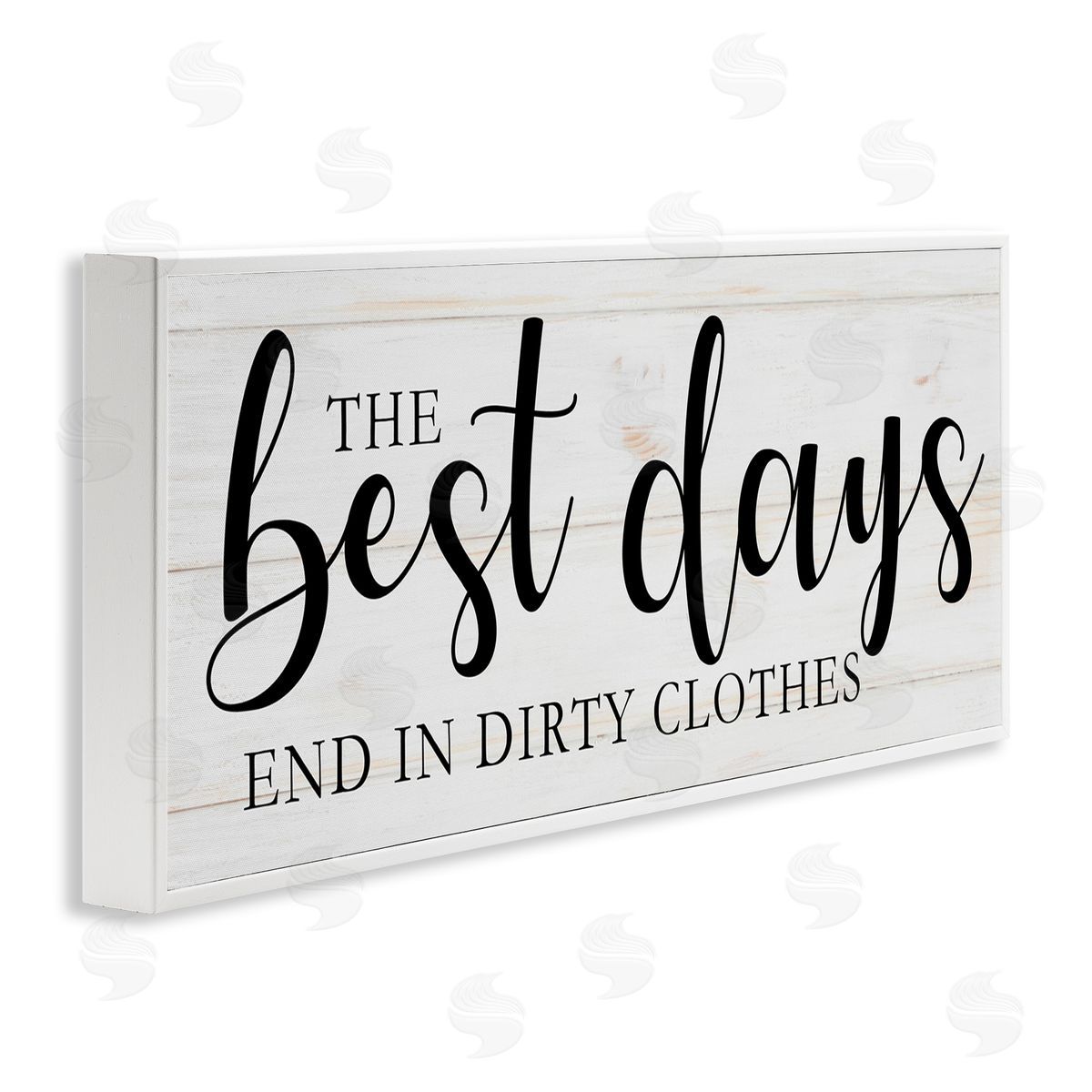 Victoria Brown Best Days end in Dirtiest Clothes Laundry Sign White Framed Giclee Wall Art