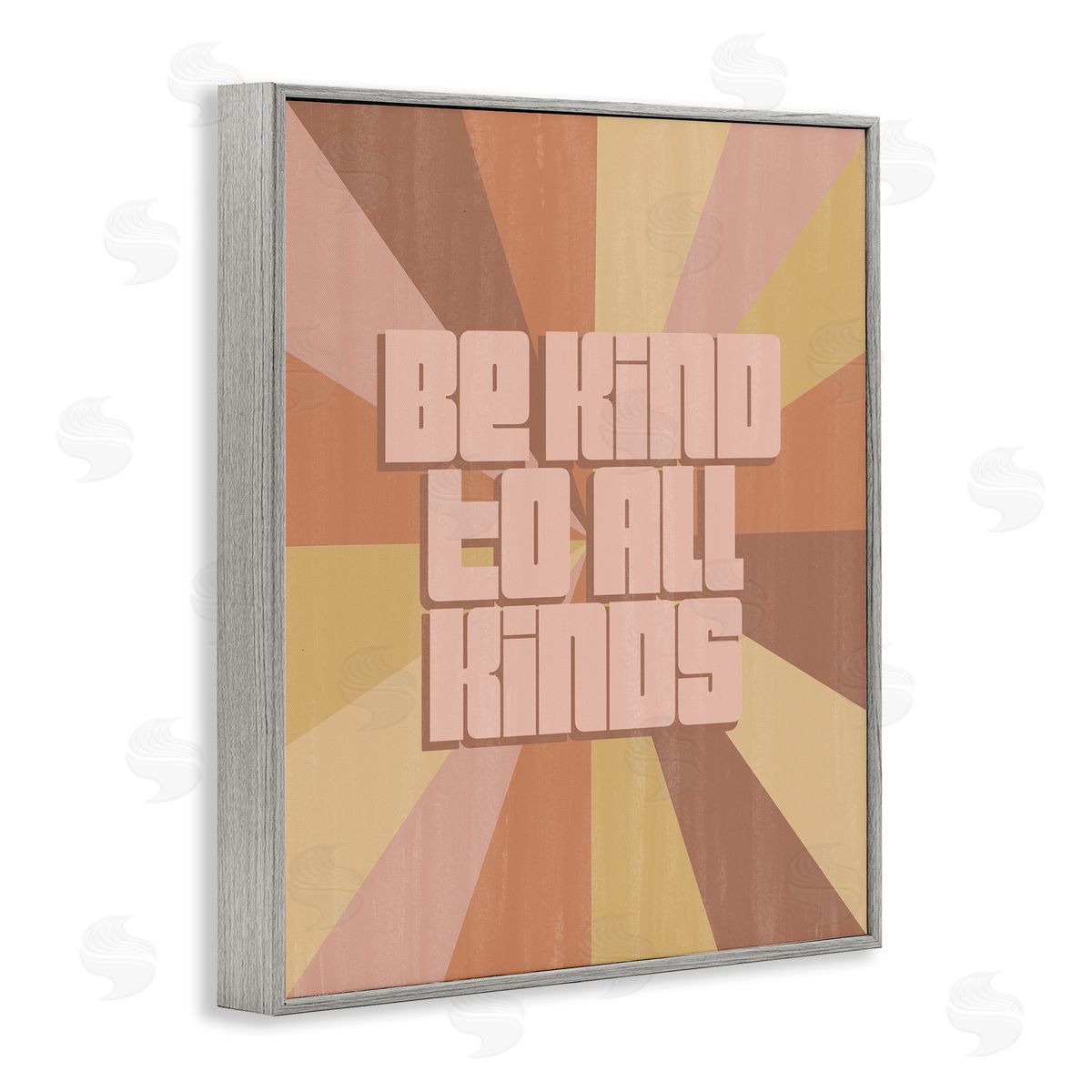 Grace Popp Be Kind to All Phrase Neutral Tone Rainbow Stripes