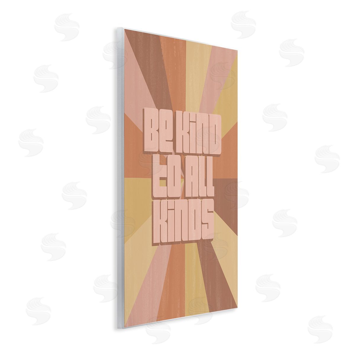 Grace Popp Be Kind to All Phrase Neutral Tone Rainbow Stripes