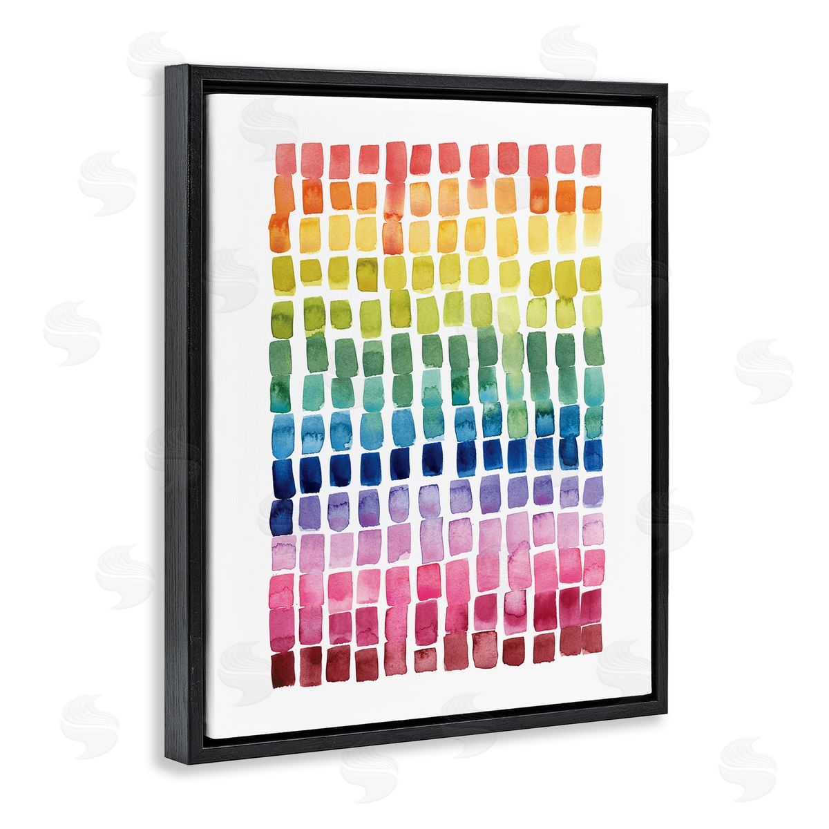 Grace Popp Modern Rainbow Abstraction Geometric Block Tiles