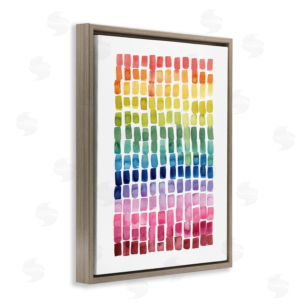 Grace Popp Modern Rainbow Abstraction Geometric Block Tiles