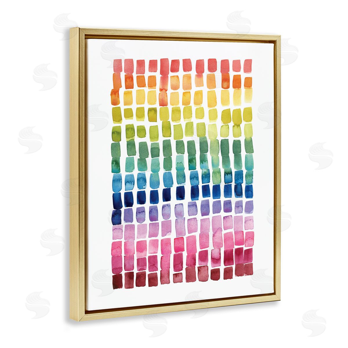Grace Popp Modern Rainbow Abstraction Geometric Block Tiles