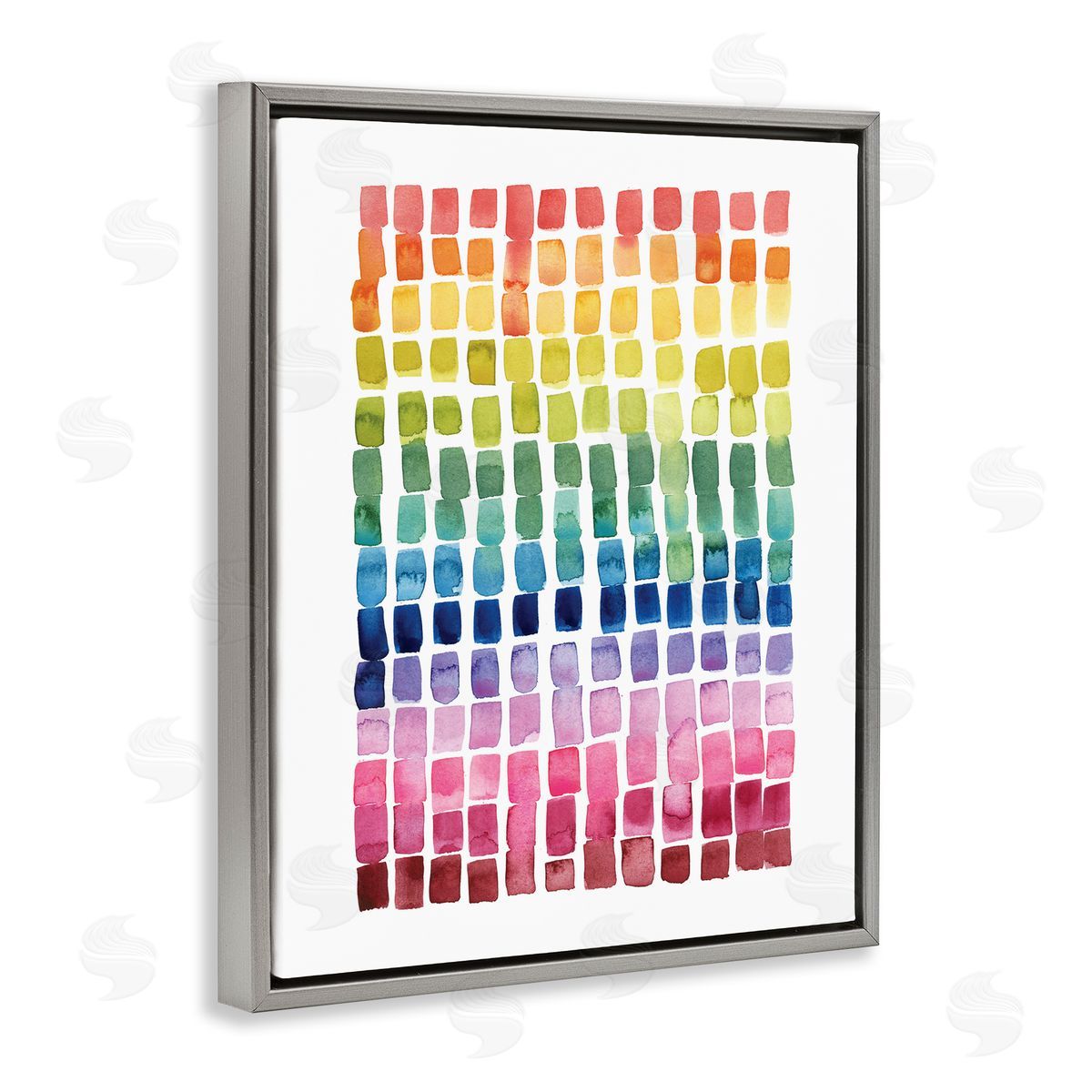 Grace Popp Modern Rainbow Abstraction Geometric Block Tiles