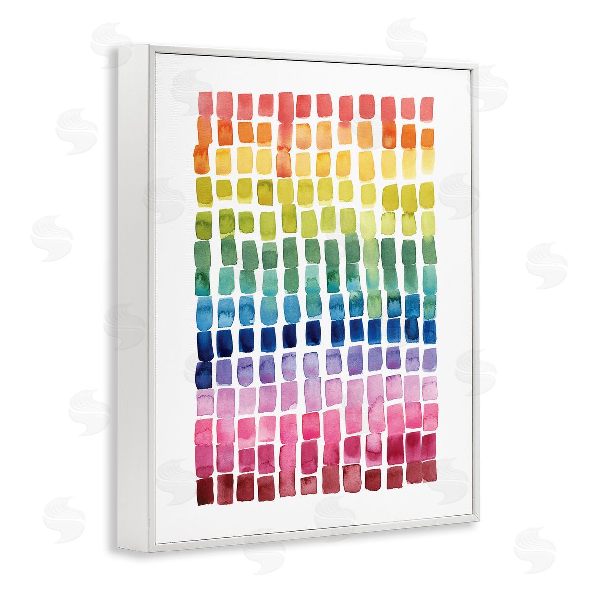 Grace Popp Modern Rainbow Abstraction Geometric Block Tiles