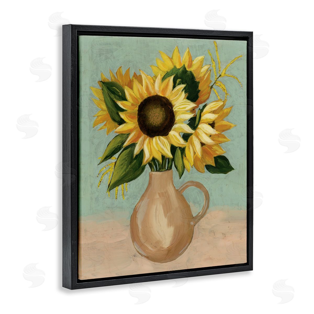 Grace Popp Summer Sunflower Bouquet in Brown Country Pitcher