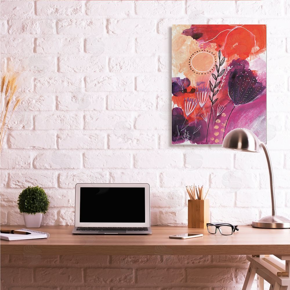 Corina Capri Whimsical Florals Blooming Orange Pink Purple