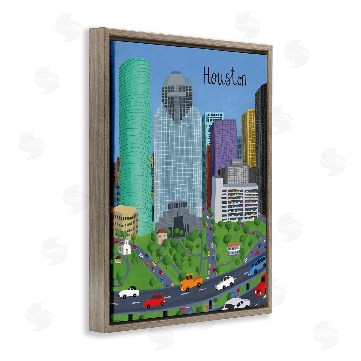 Carla Daly Houston Texas City Skyline Architecture Highway Cars