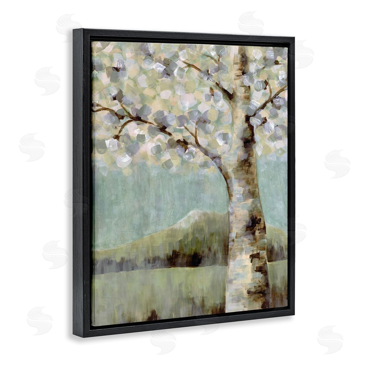 Doris Charest Flowers Blooming on Neutral Tree Landscape