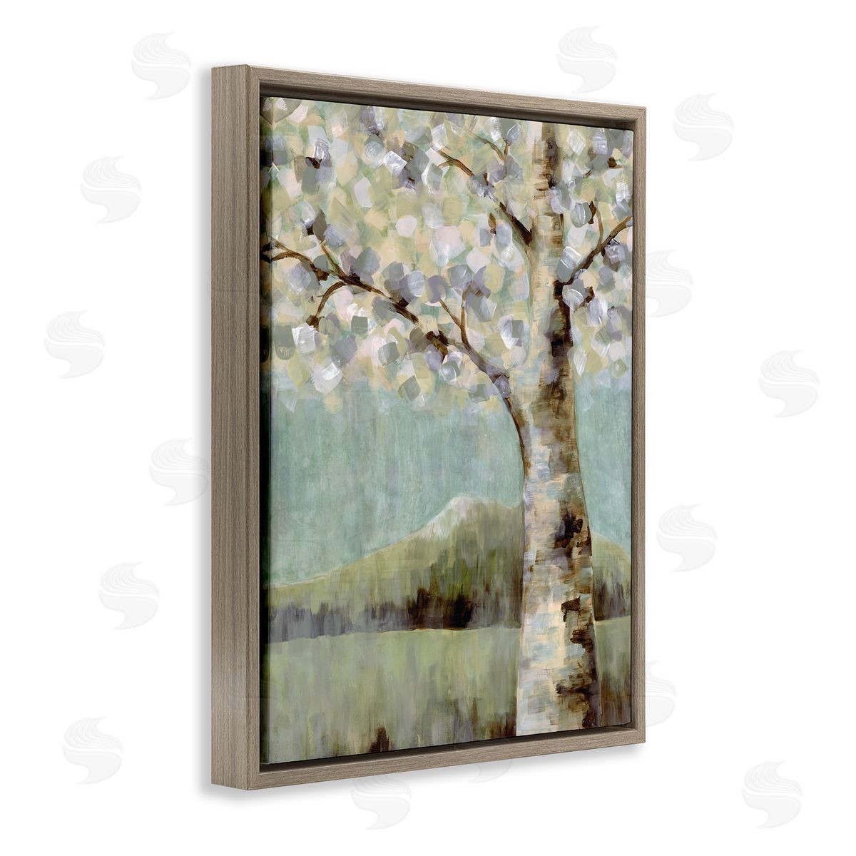 Doris Charest Flowers Blooming on Neutral Tree Landscape