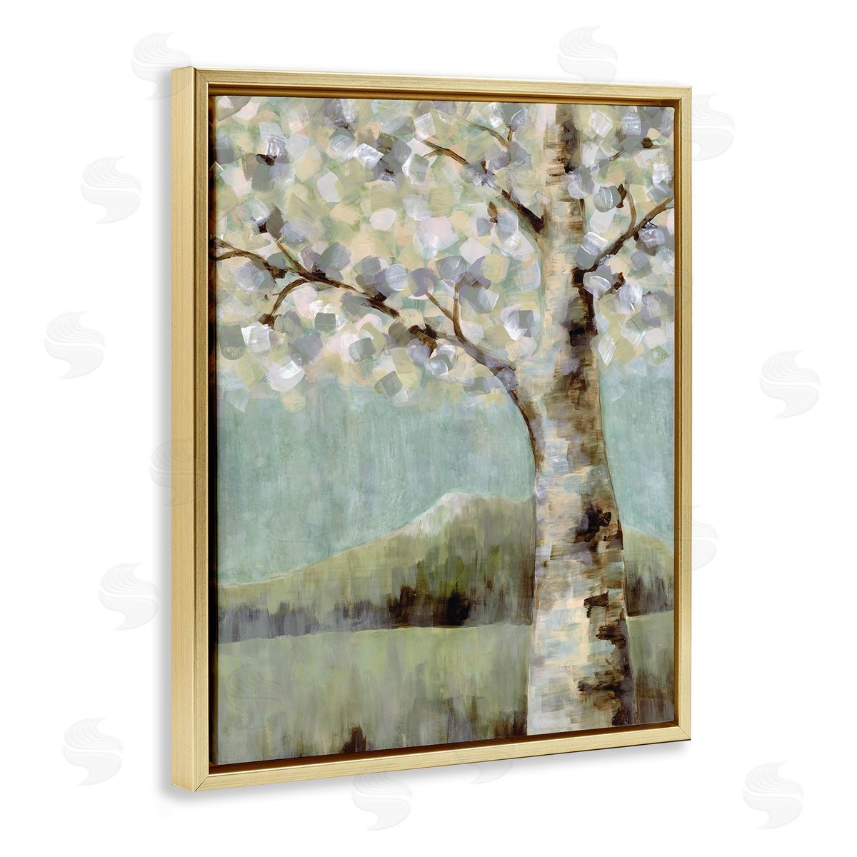 Doris Charest Flowers Blooming on Neutral Tree Landscape