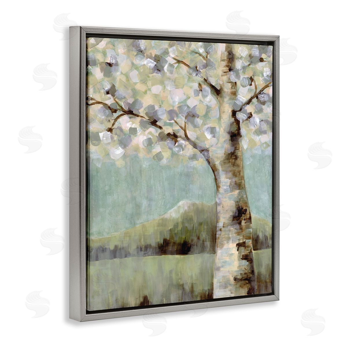 Doris Charest Flowers Blooming on Neutral Tree Landscape