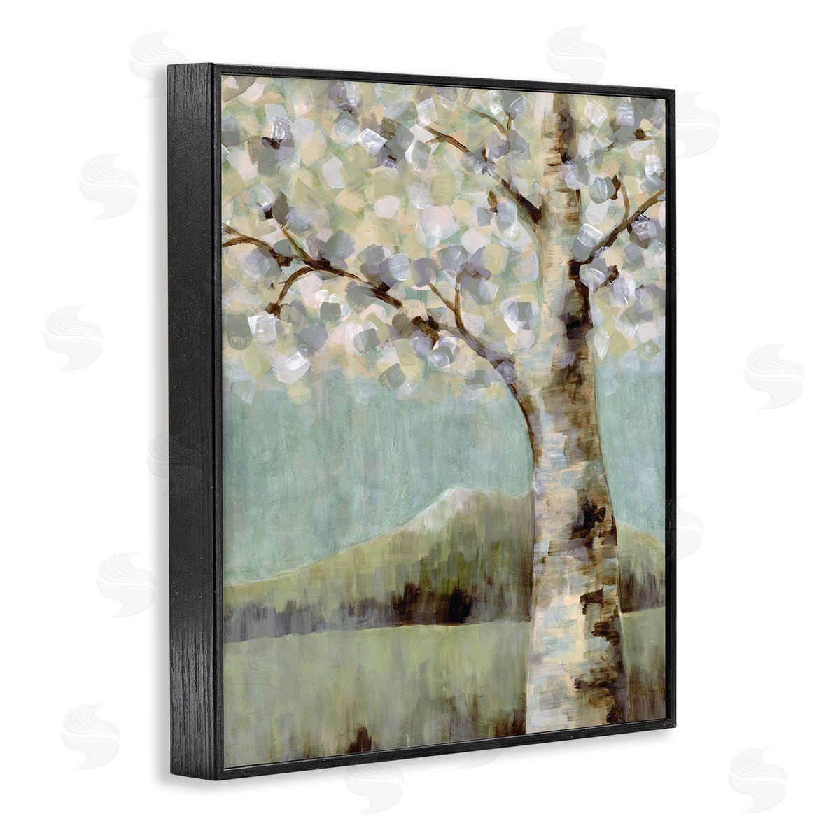 Doris Charest Flowers Blooming on Neutral Tree Landscape
