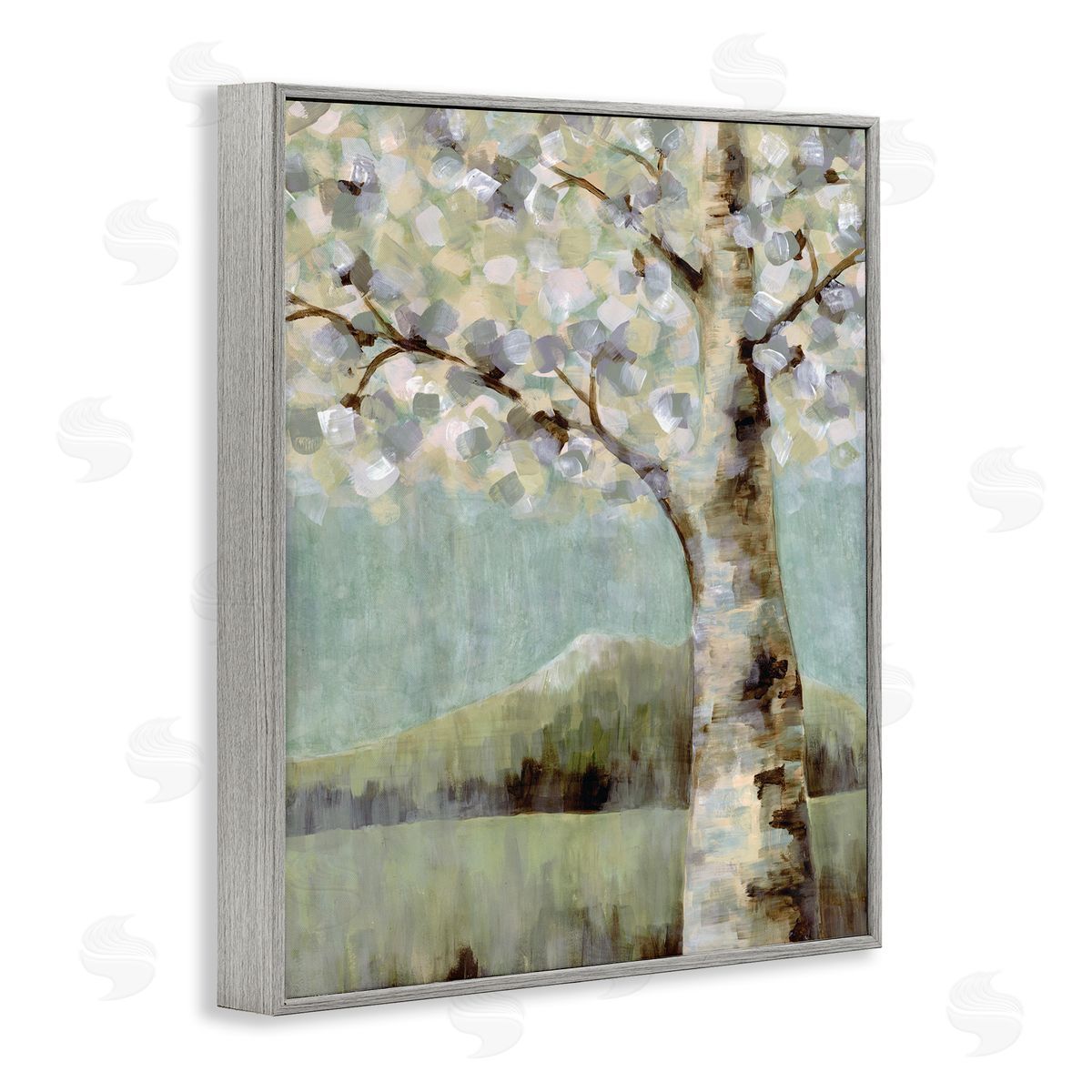Doris Charest Flowers Blooming on Neutral Tree Landscape