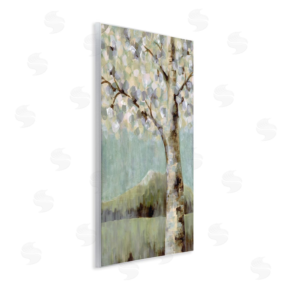 Doris Charest Flowers Blooming on Neutral Tree Landscape