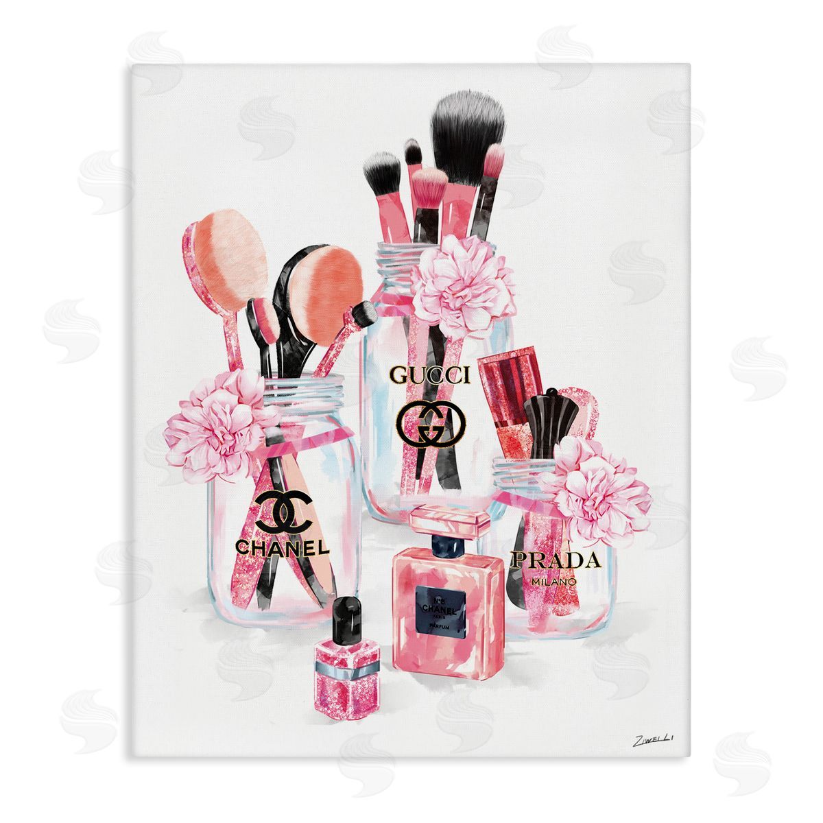 Ziwei Li Glam Fashion Cosmetic Accessories in Jars