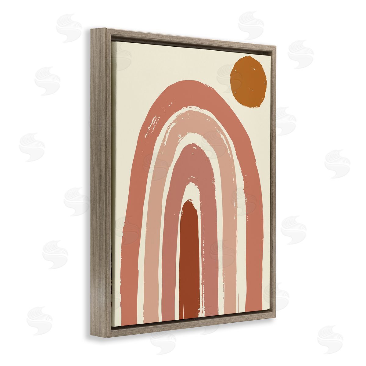 Jess Bruggink Desert Sun Rainbow Landscape Soft Beige Sky