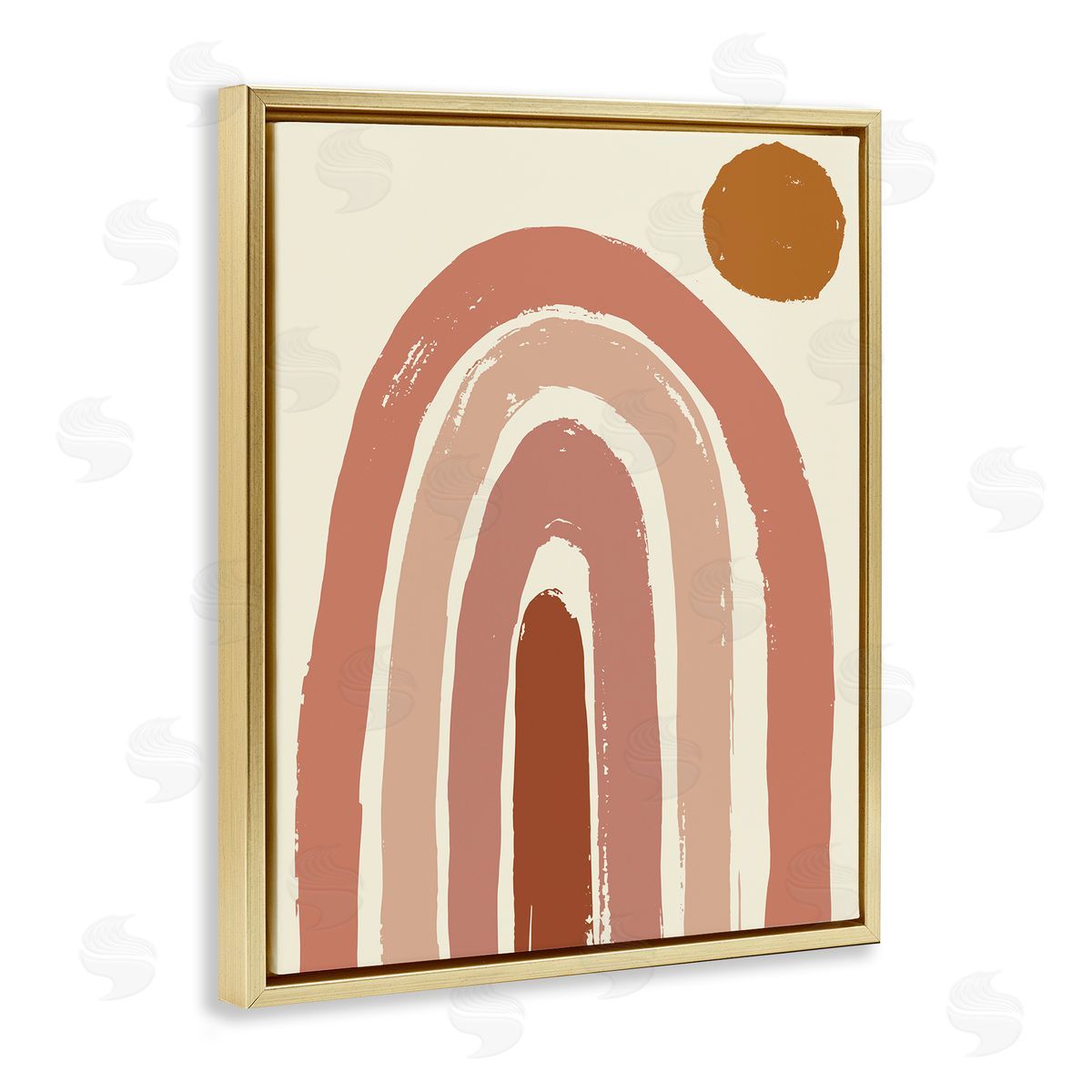 Jess Bruggink Desert Sun Rainbow Landscape Soft Beige Sky