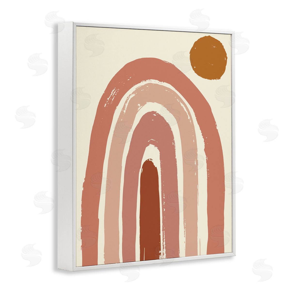 Jess Bruggink Desert Sun Rainbow Landscape Soft Beige Sky