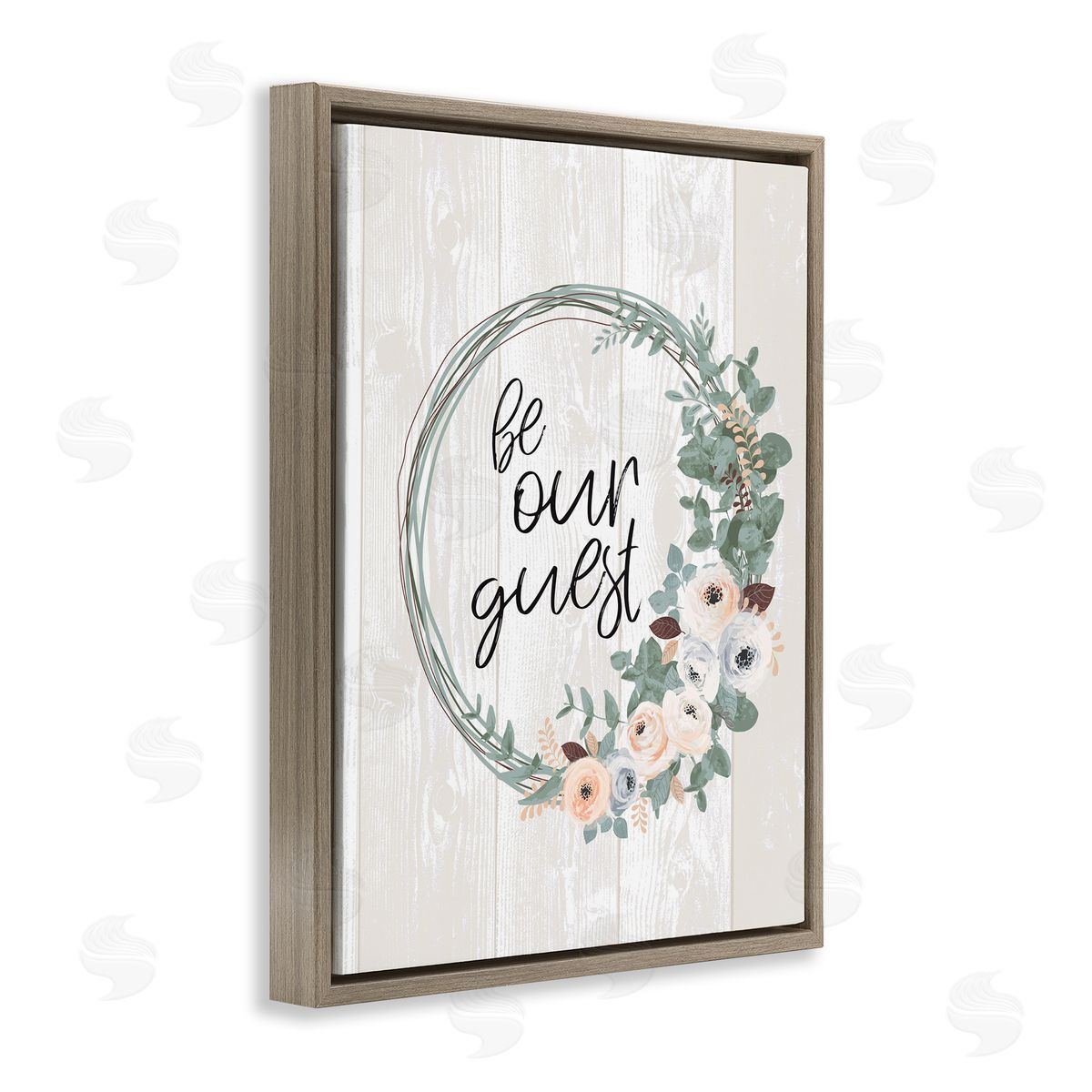 Jennifer Ellory Be Our Guest Greeting Charming Floral Wreath