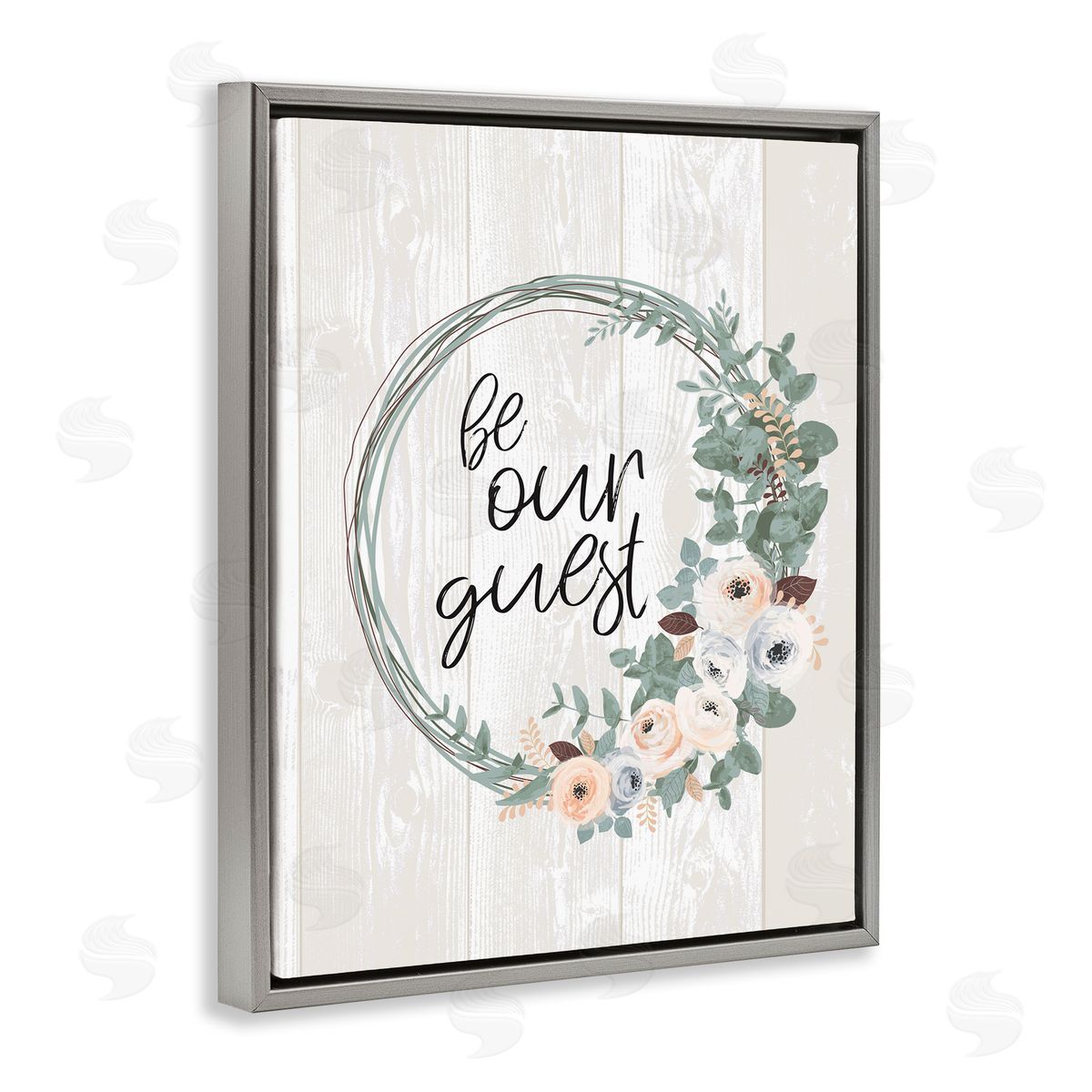 Jennifer Ellory Be Our Guest Greeting Charming Floral Wreath