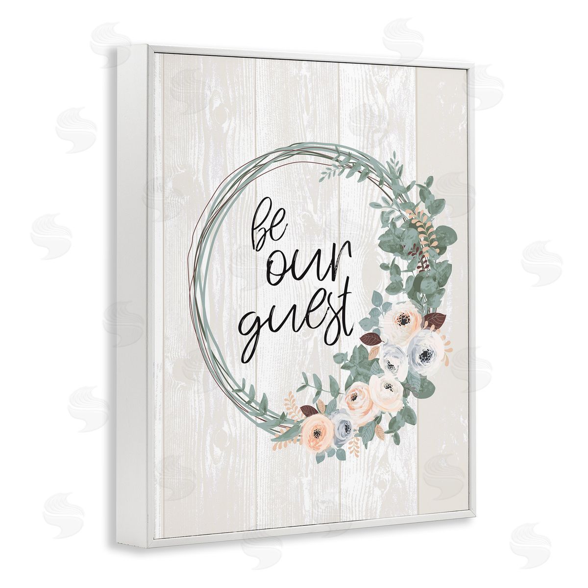 Jennifer Ellory Be Our Guest Greeting Charming Floral Wreath