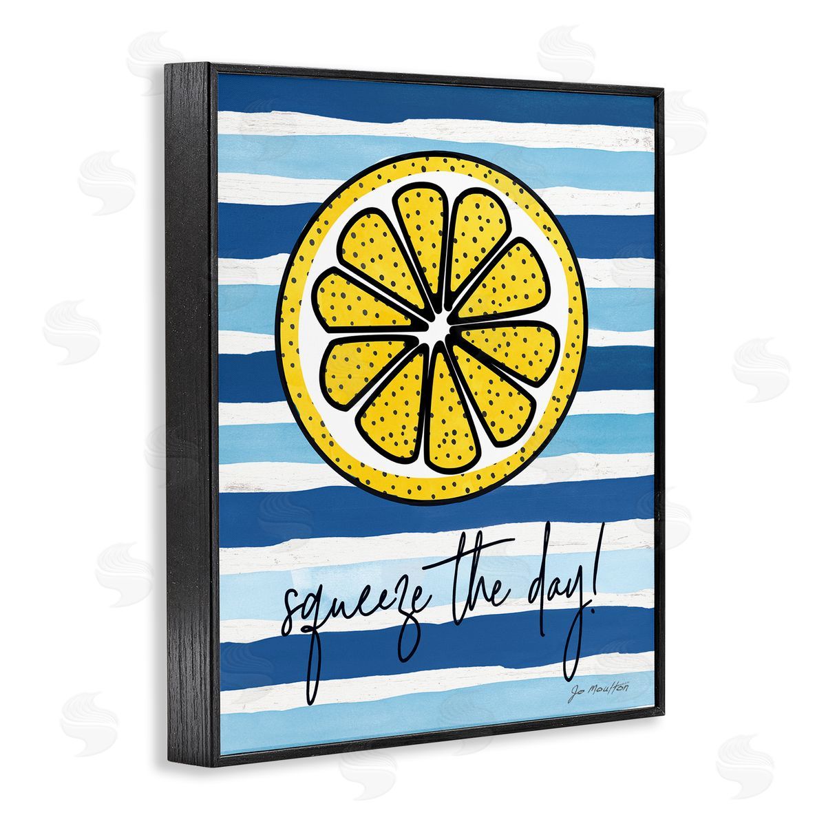 Jennifer Pugh Squeeze The Day Expression Lemon Nautical Stripes