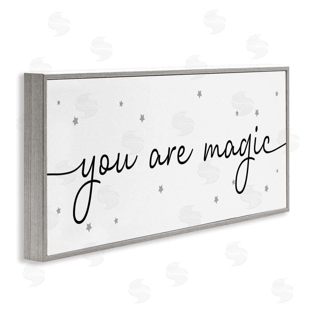 Stupell Studio You Are Magic Sentiments Grey Whimsical Stars