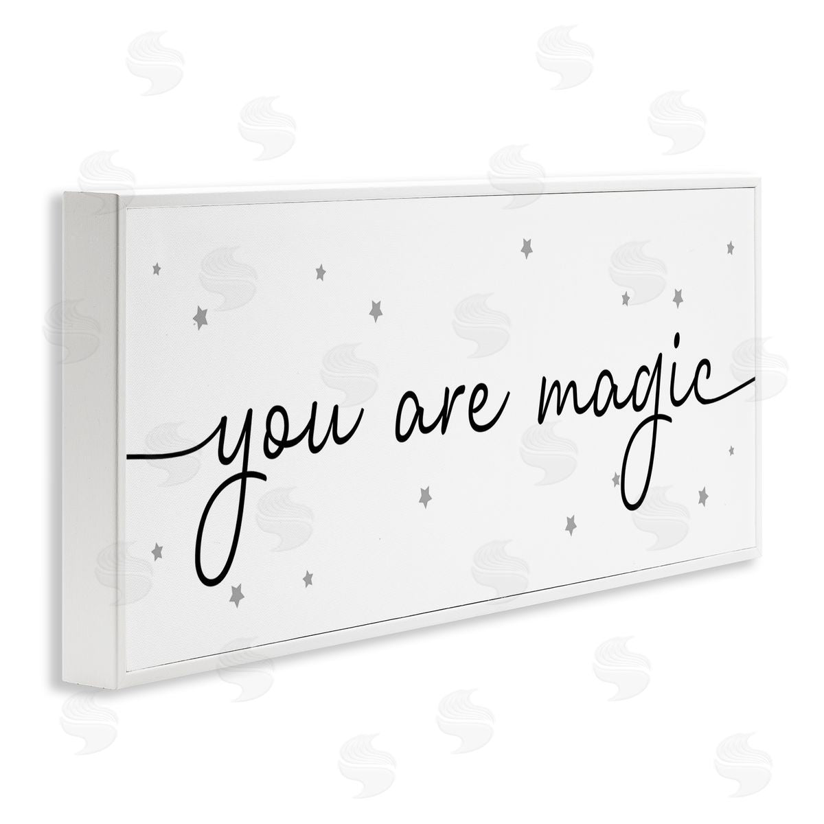 Stupell Studio You Are Magic Sentiments Grey Whimsical Stars
