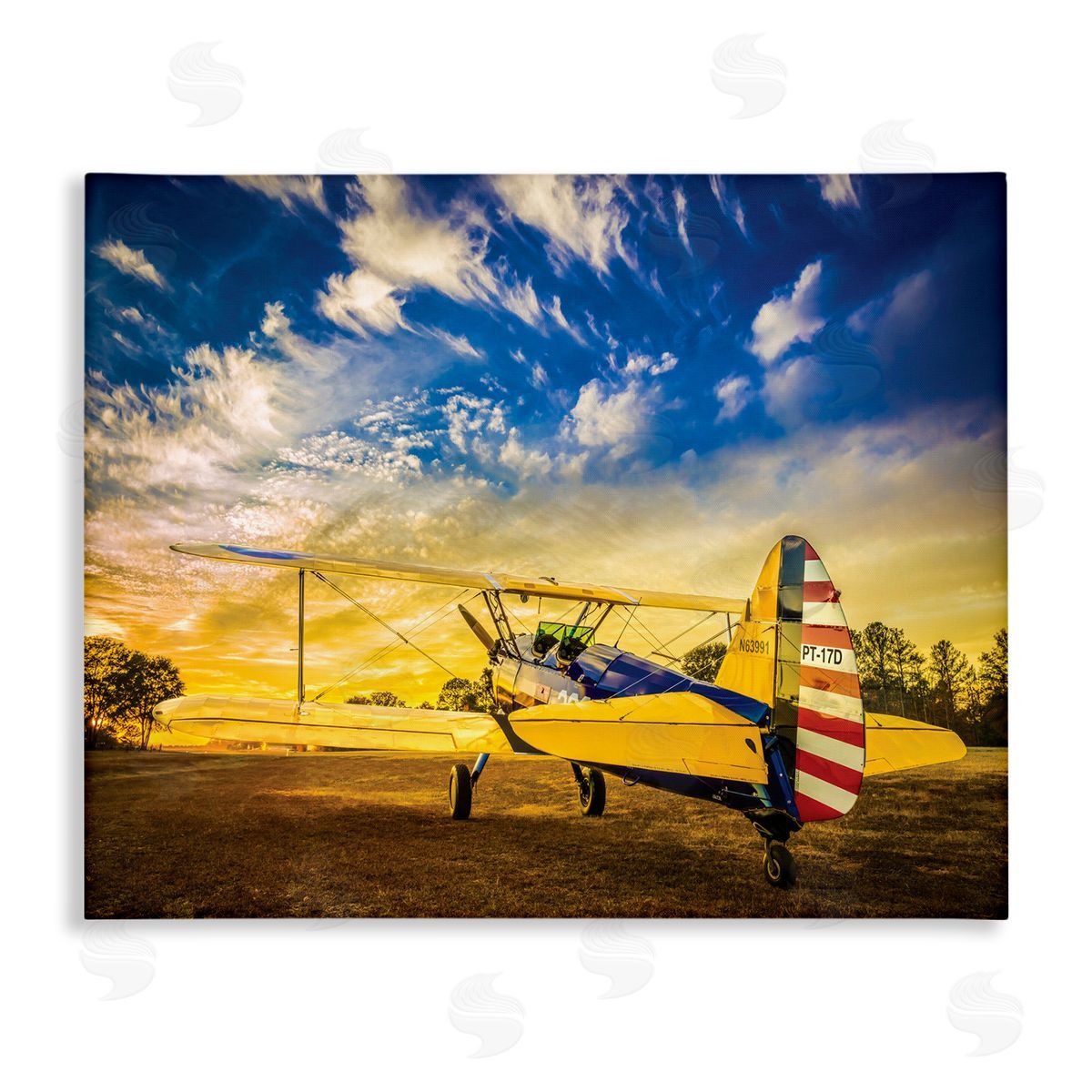 John Slemp Americana Plane Open Field Early Evening Sky
