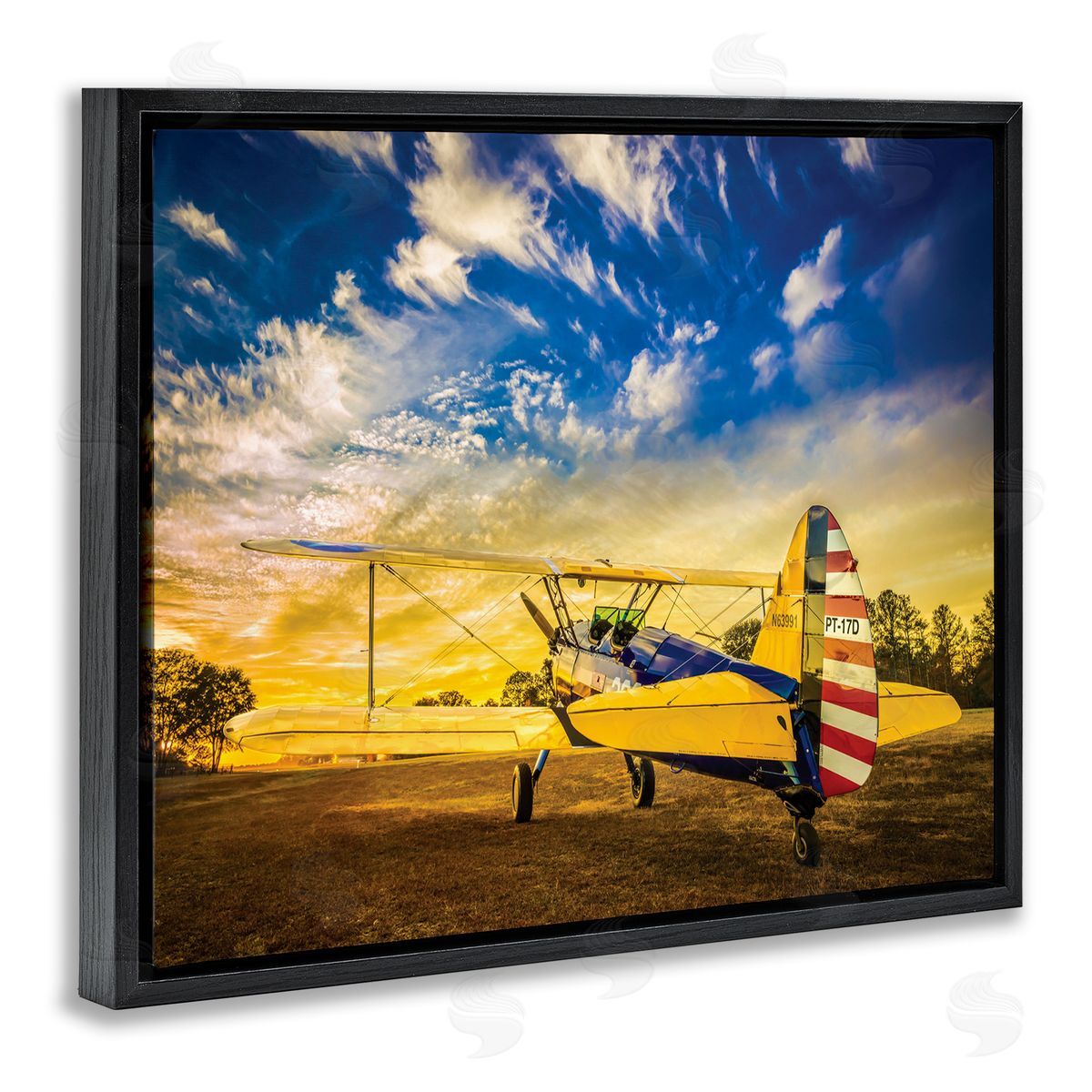 John Slemp Americana Plane Open Field Early Evening Sky