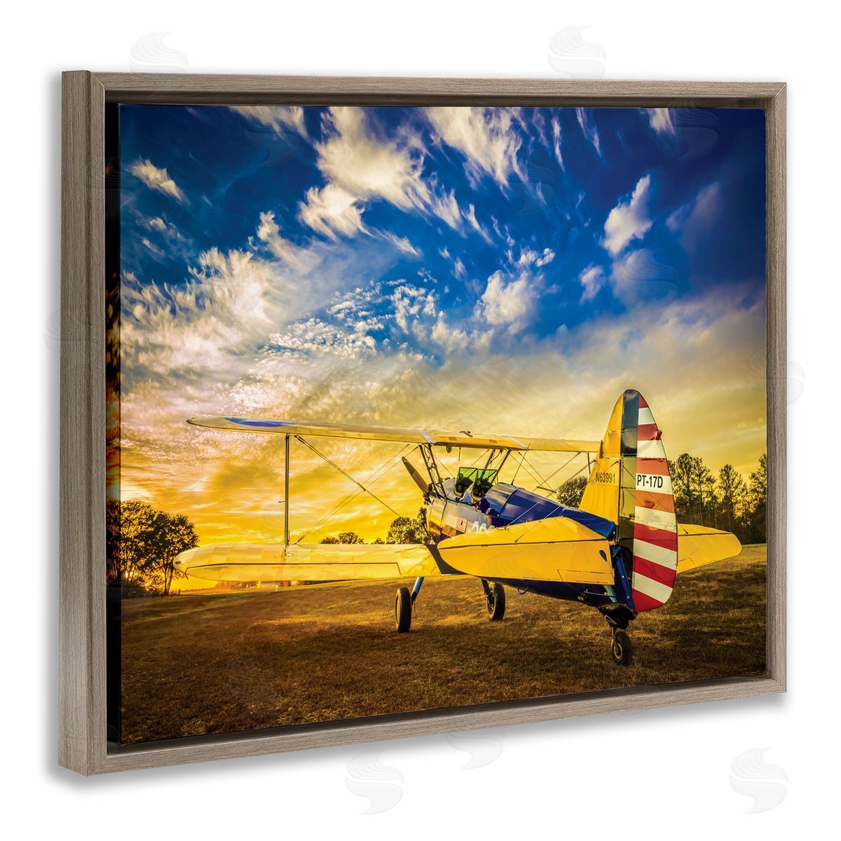 John Slemp Americana Plane Open Field Early Evening Sky