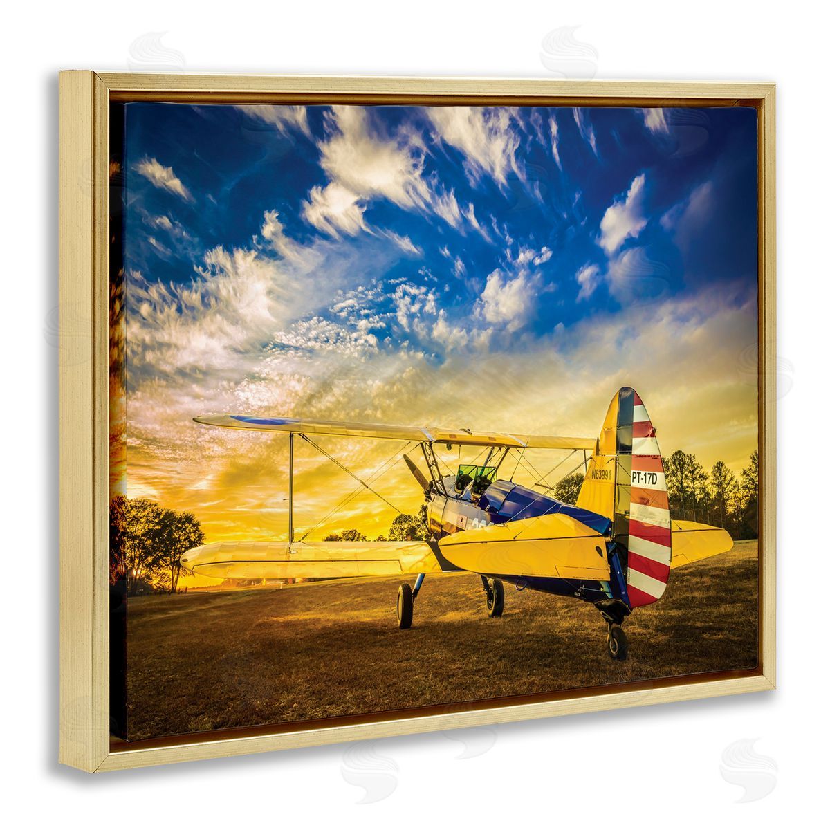 John Slemp Americana Plane Open Field Early Evening Sky